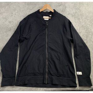 Adidas Reigning Champ Jacket Mens Large Gray Full Zip Knit Athletic Outerwear